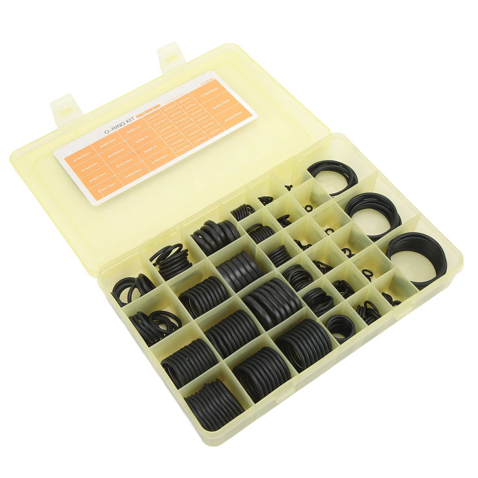 Kit de joints toriques universels Gland 3702 AC Assortiment 396 pièces Ensemble de joints toriques en caoutchouc pour Carter E Excavatrice Caterpillar Entretien pneumatique