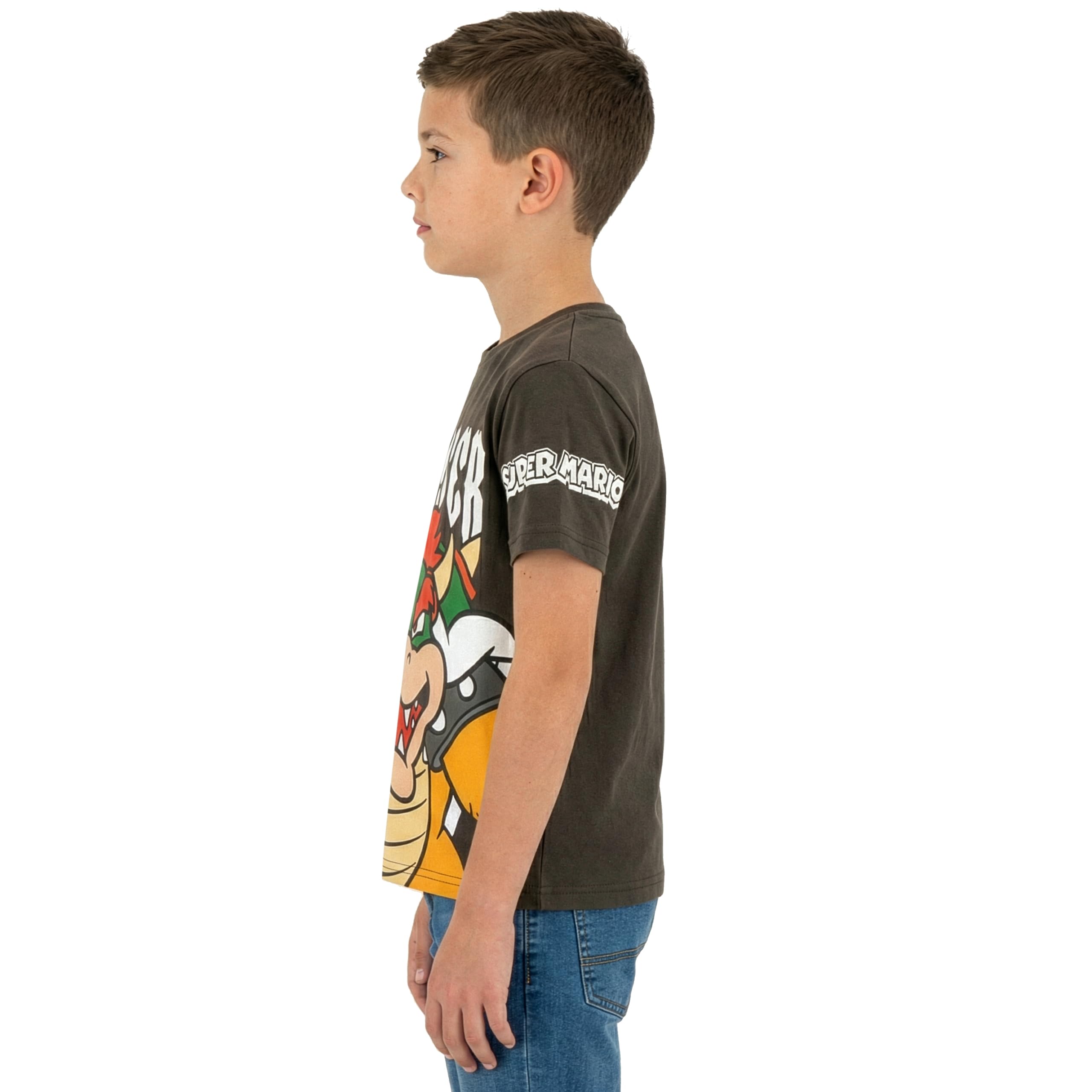 Super Mario Tshirt Als Cooles Jungen Tshirt - Stylisches T Shirt Jungen & T-Shirt Kinder Mit Bowser Design - 4