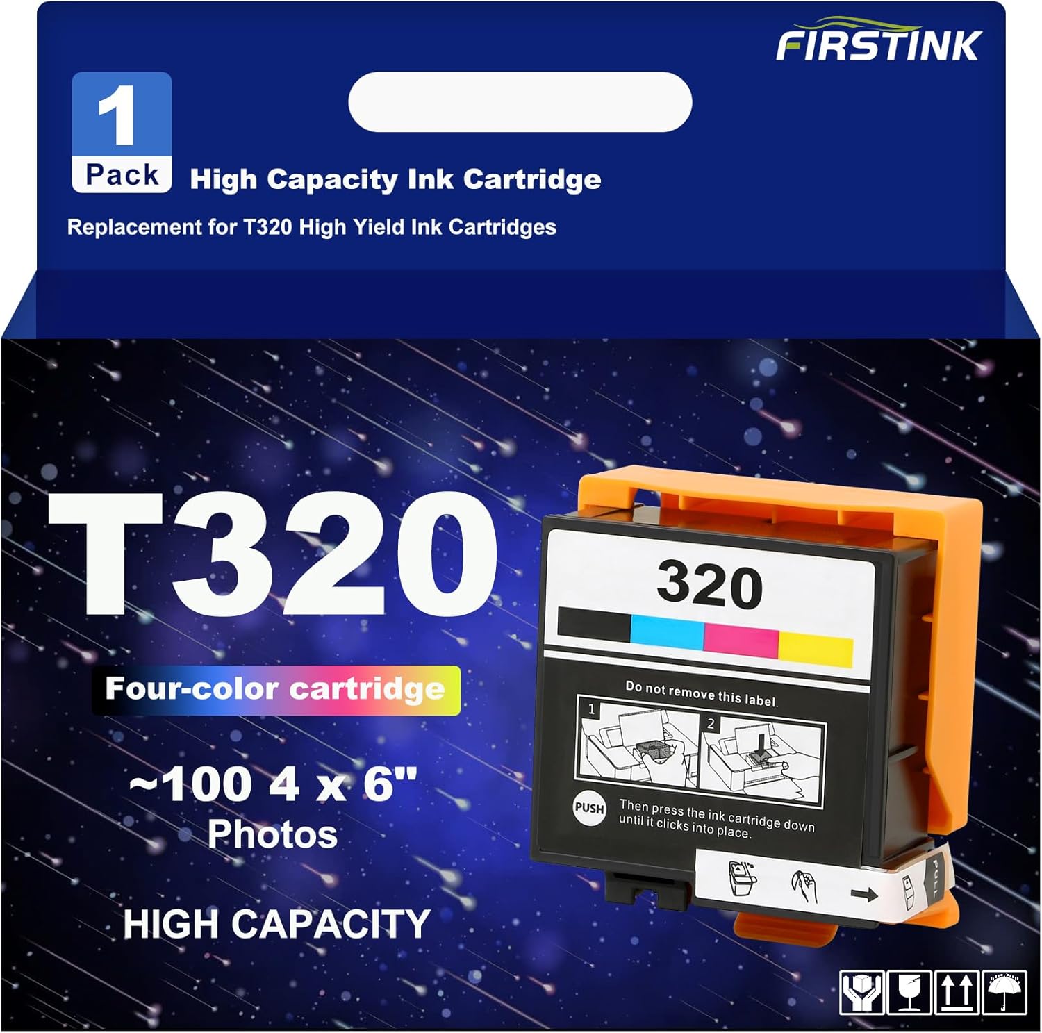High Capacity T320 Ink Cartridge T320XL 320 Ink Cartridge Four-Color Remanufacture Replacement for PictureMate PM-400 PM-401 PM 400 Photo Printer Ink