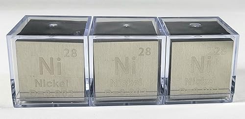 Miniatura 253 de Cubo de metal cobalto de 0.39 pulgadas (0.394 in) hasta un 99.9% puro elemento de tabla periódica de densidad grabada, colección de bloques