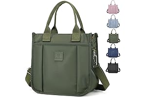 Versatile Army Green Nylon Book Tote: The Perfect Travel Companion