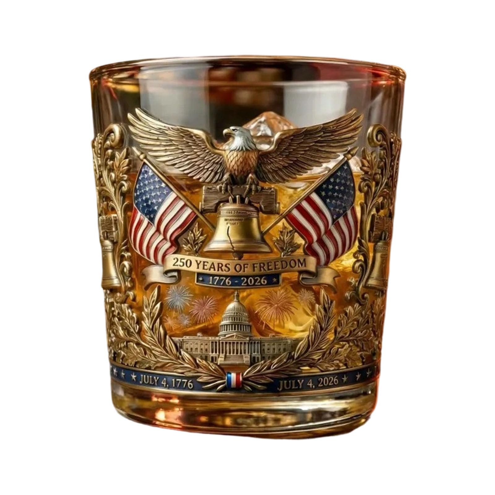 Tsophreniq 250Th Anniversary 300Ml Whiskeys Glass Borosilicate Glass Drinking Cup Ideal for Hot and Cold Beverages Irish