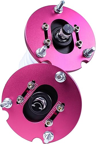 Miniatura 4 de Godspeed MSS0950 compatible con BMW Serie 3 RWD (E30) 1984-93 MonoSS Coilovers (2.008 in) Kit de bajada de suspensión