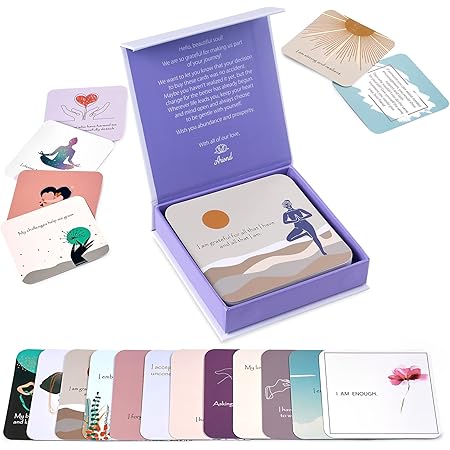 Positive Affirmations Cards for Women | Motivational Cards with Thought-Provoking Questions, Daily Affirmations for Women | Mindfulness Cards, Inspirational Cards, Meditation Cards