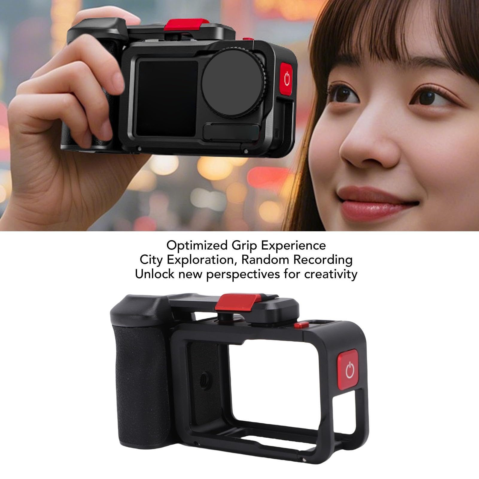 Sonew Supporto Manico in Lega di Alluminio per Action Camera, Kit con