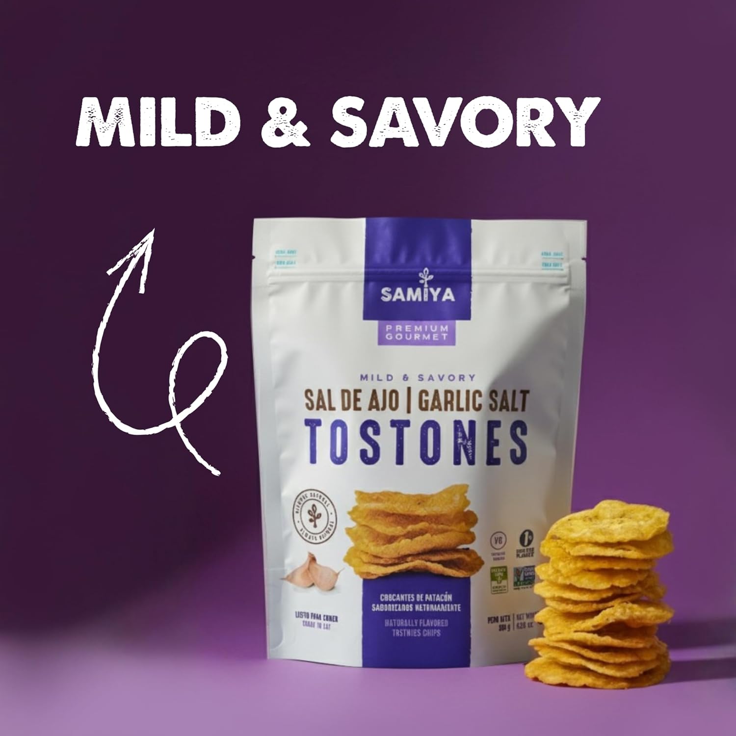 Samiya Plantain Chips | Variety | Crunchy Tostones Snack | All-Natural, Gluten-Free NON-GMO Kosher OU | Vegan & Soy-Free | Thin Crispy Plantain Chips | No Artificial Ingredients | 12.3 ounce | 3 Pack