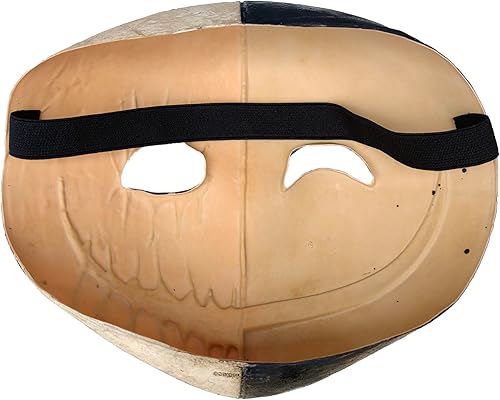 Miniatura 2 de Ghoulish Productions Máscara Kagekao, máscara de látex espeluznante japonesa. Máscara de látex espeluznante japonesa en blanco y negro. Línea