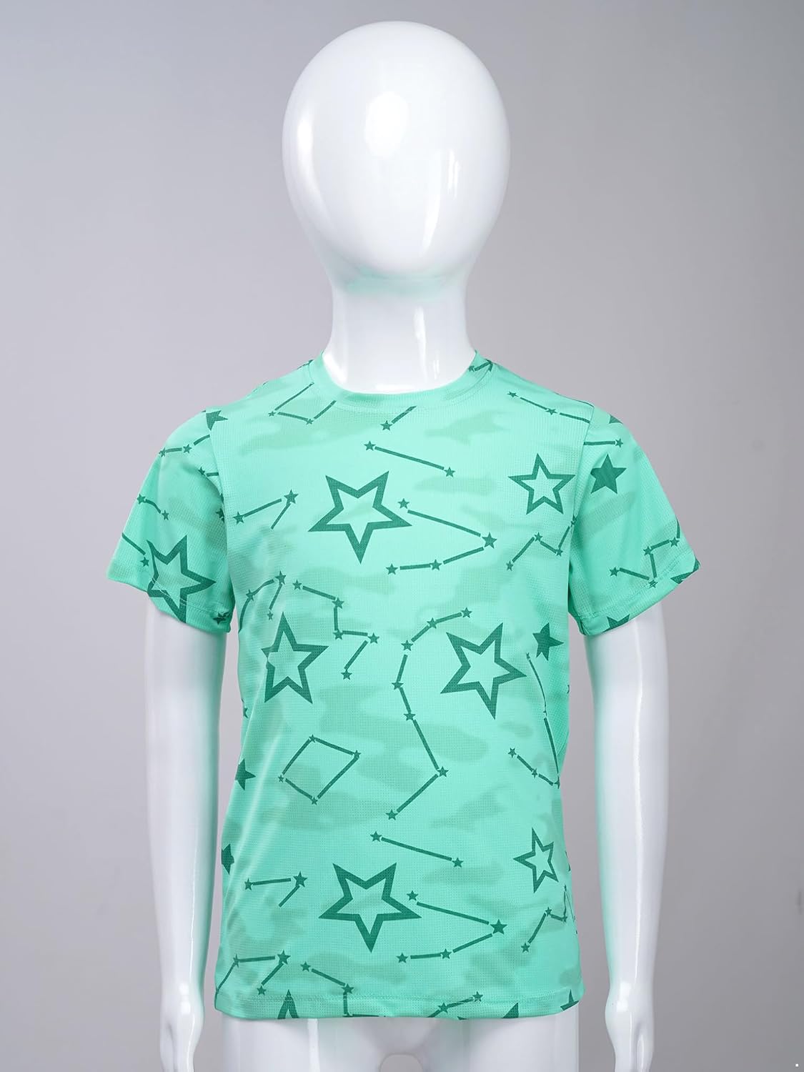 Oyolan Girls Sport Bright Colors Printed Athletic T-Shirts Casual Daily Quick Dry Short Sleeves Tops Activewear