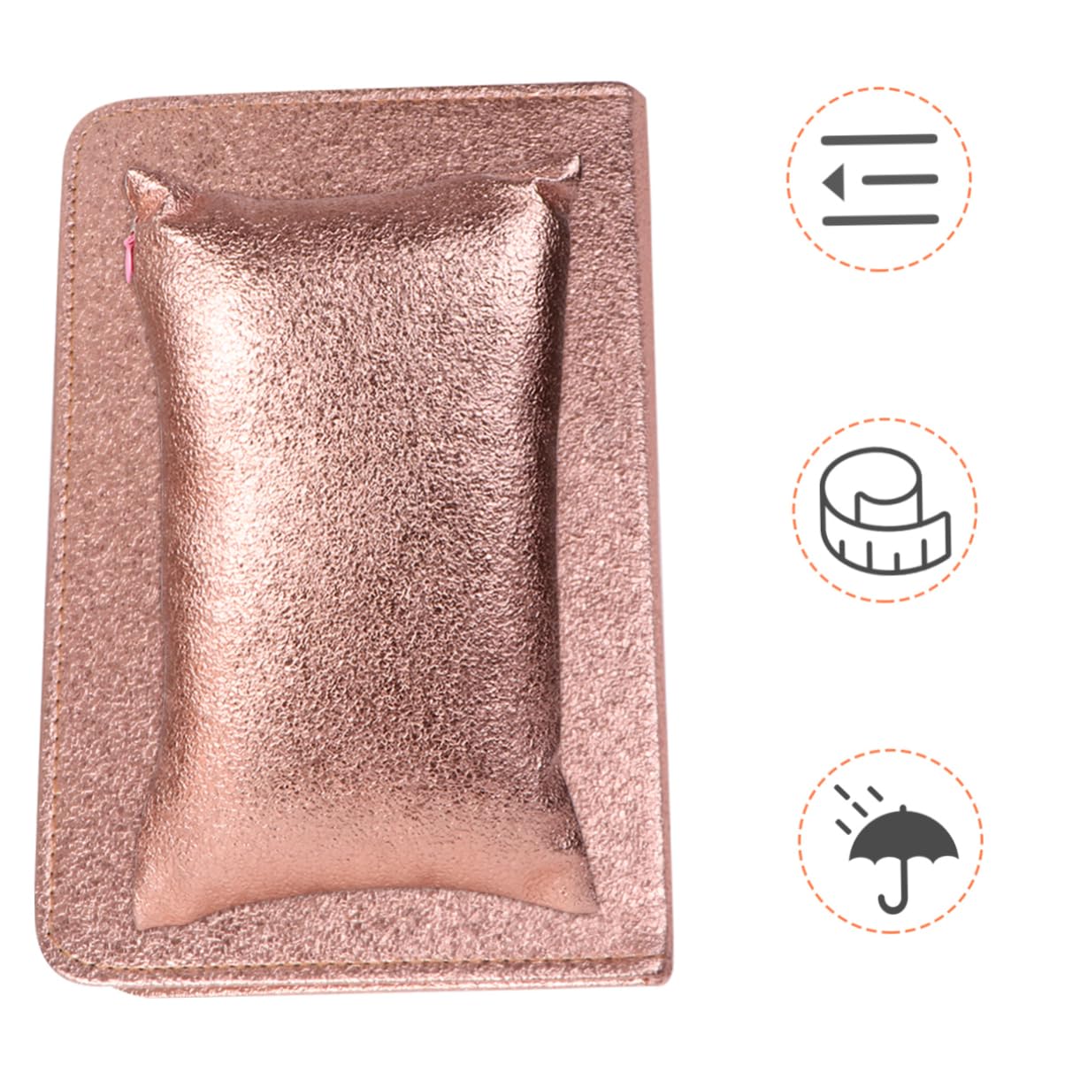 VICASKY 2pcs Hand Pillow for Nails Manicure Hand Rest Pad Foldable Nail Art Pillow Soft Pu Material