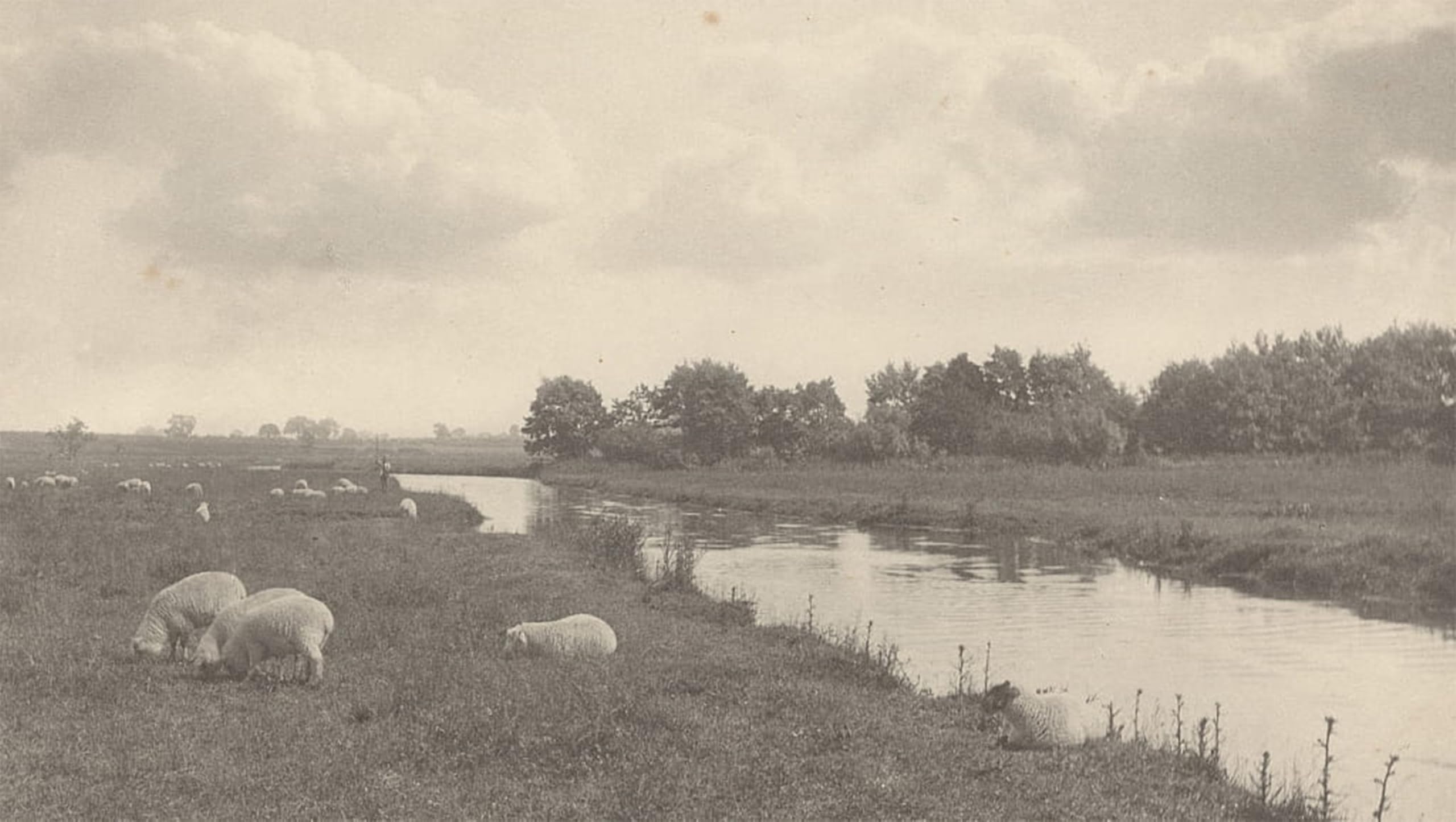 Posteriik No Frame Vintage Art Print Images Pictures Print On The River Bure By Peter Henry Modern Colour Posters For Office Home Decor 60X90cm