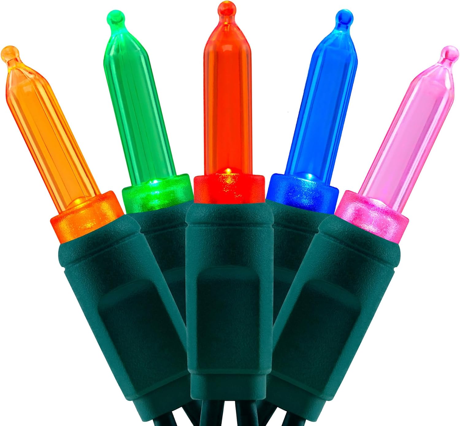 YULETIME Multicolor LED Christmas Lights, 33 ft 100 Count 4