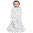 HALO 100% Cotton Sleepsack Swaddle, 3-Way Adjustable Wearable Blanket, TOG 1.5, Navy Hedgehog, Small, 3-6 Months