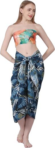 Celby Blue Sarong Beach Coverups Sarongs For women Beach Wear Bikini Wrap
