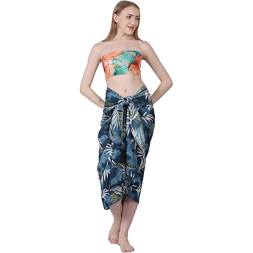 Blue Sarong Beach Coverup