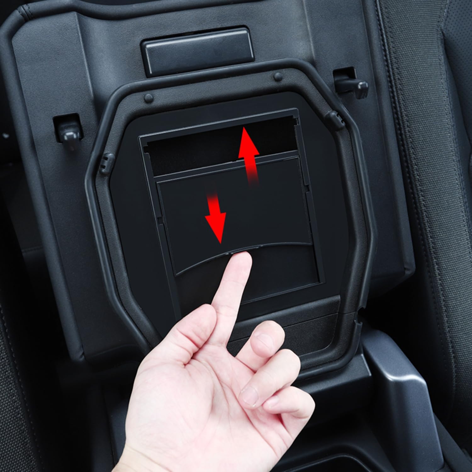 ITrims Accessories for Land Rover Defender 2020-2024 Center Console Organizer Seat Gap Organizer Seat Crevice Storage Armrest Storage Box Glove Secondary Insert Container Tray (Armrest Storage)