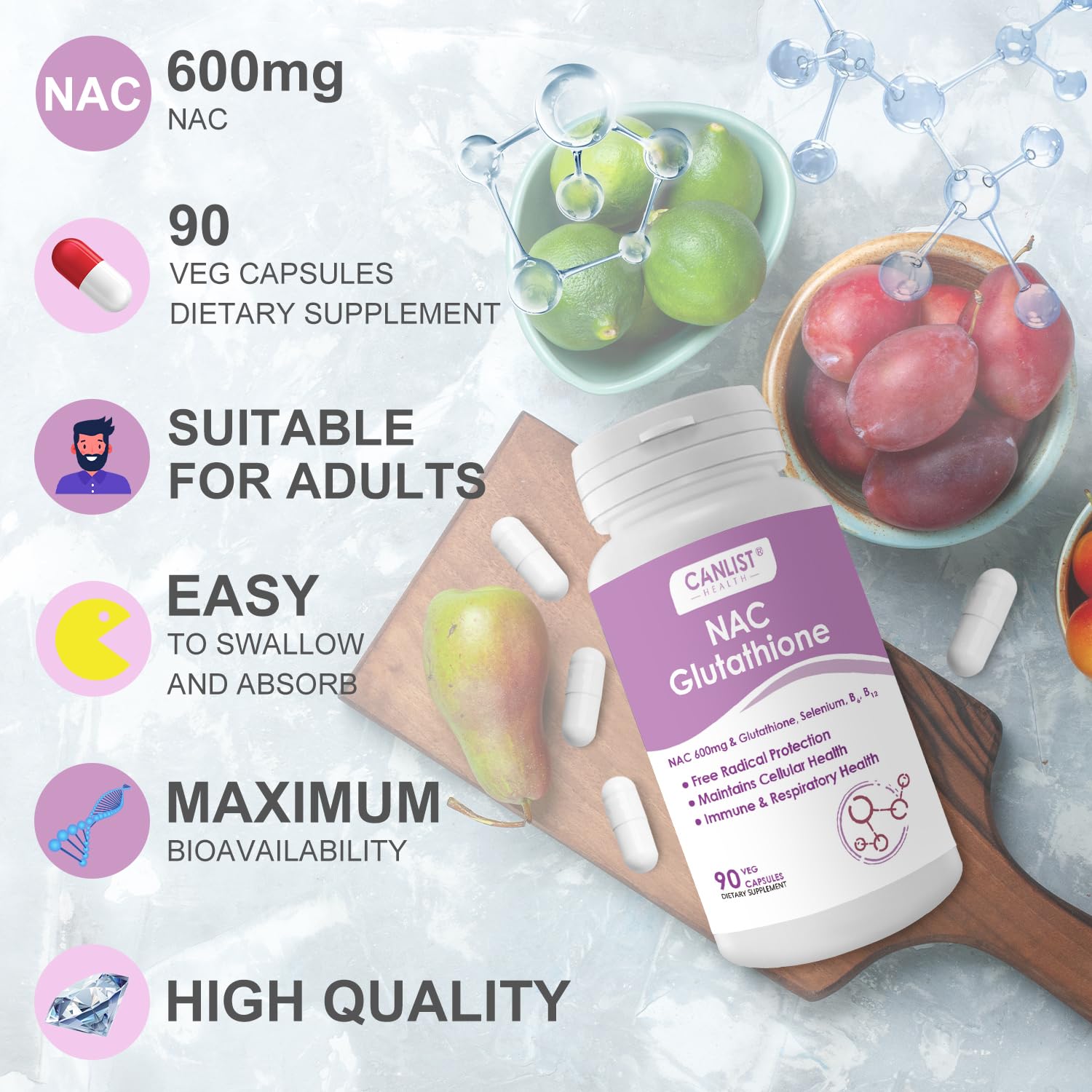 nac glutathione liver protection aas Amazon.com: CANLIST NAC Supplement (N-Acetyl Cysteine) 600mg with  Glutathione 400mg, Enhanced Absorption for Liver Health, Antioxidant Support  & Detox, Non-GMO, Gluten Free, 90 Veggie Capsules : Health & Household