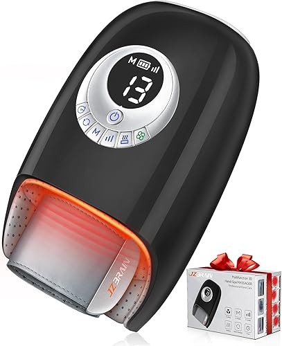 Miniatura 7 de Masajeador de manos con calor y compresión: Masaje de manos y muñecas con rodillo de palma específico - Alivio calmante para rigidez y fatiga -