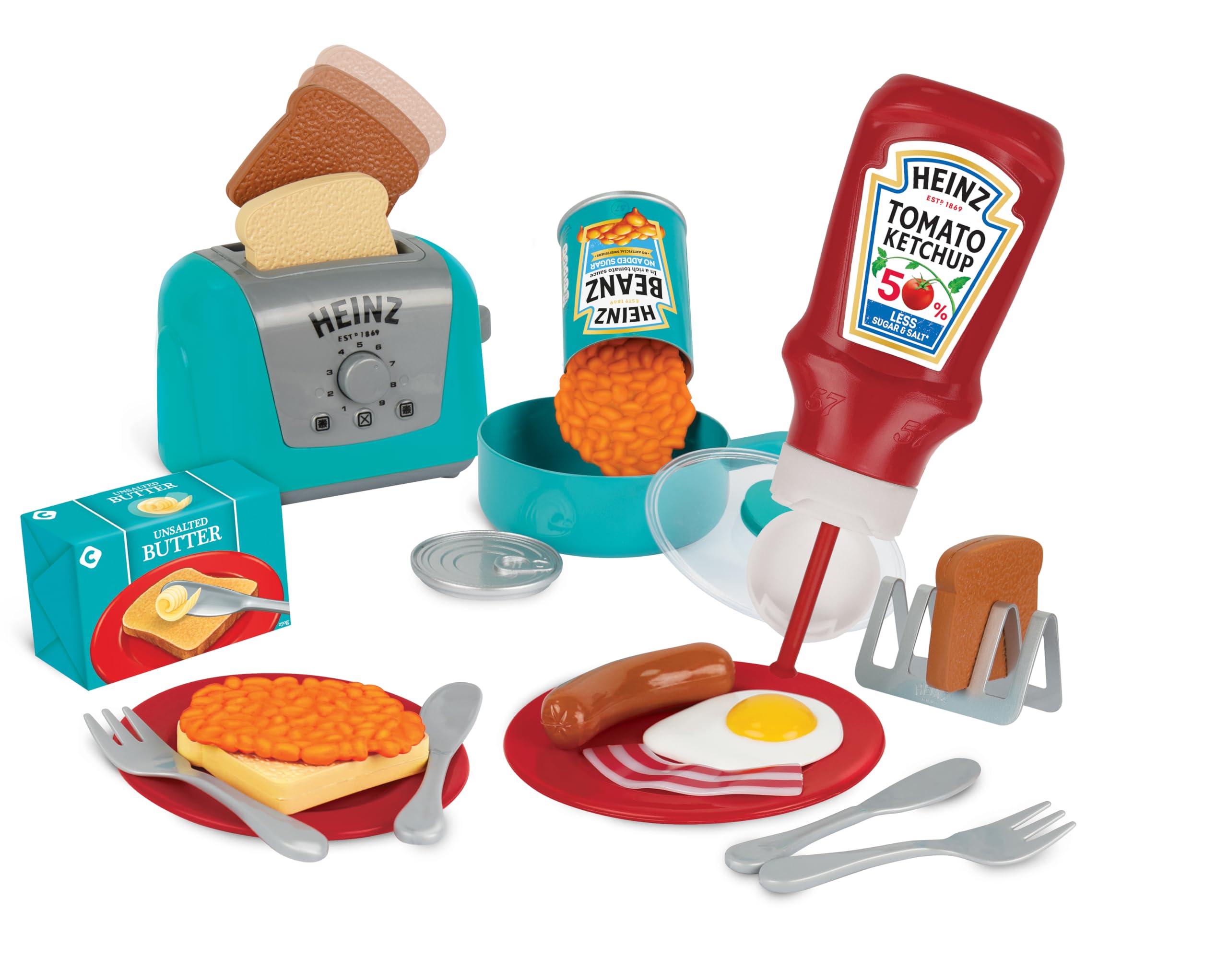 Casdon Casdon Heinz Ganztägiges Frühstücks-Kochset | 20-teiliges Frühstücksspielset