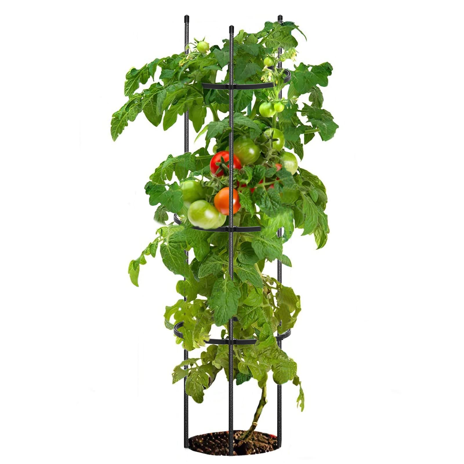 Tomato Cages, Metal Heavy Duty Adjustable Garden Tomato Cage, Suitable