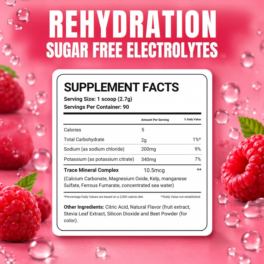 Dr. Price's Electrolytes Powder, Raspberry, 90 Servings — Amazon image 4