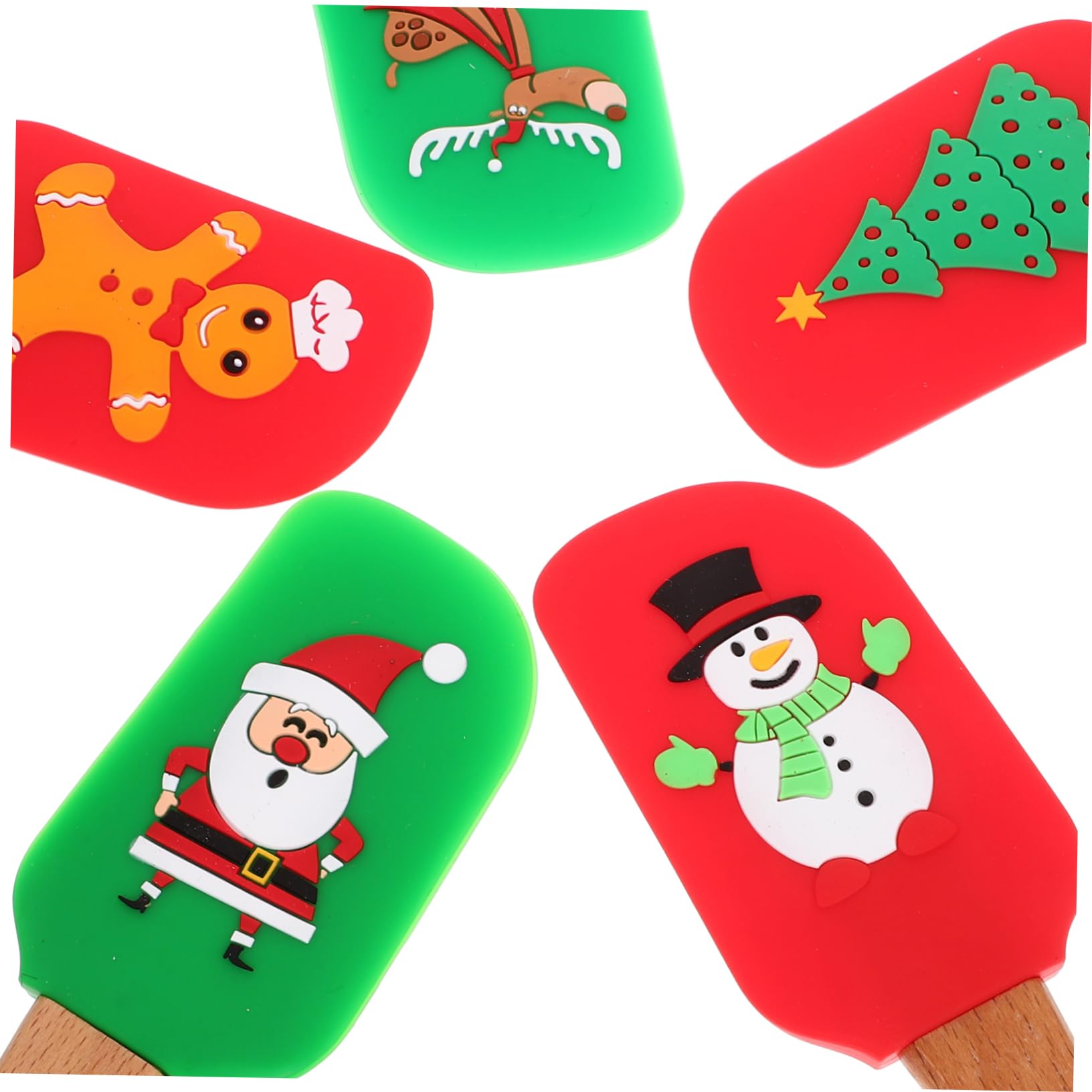 PRETYZOOM Teigschaber Schokolade 20 Stk Sahnespatel Ergonomischer Backpinsel Backzubehör Für Den Urlaub Professioneller Backspatel Weihnachtsschaber Spachtel Weihnachtlicher Butterschaber Kuchen