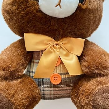 アンティーク　テディベア 茶色のリボン付きぬいぐるみ 約30cm アンティーク テディベア 茶色のリボン付きぬいぐるみ 約30cm