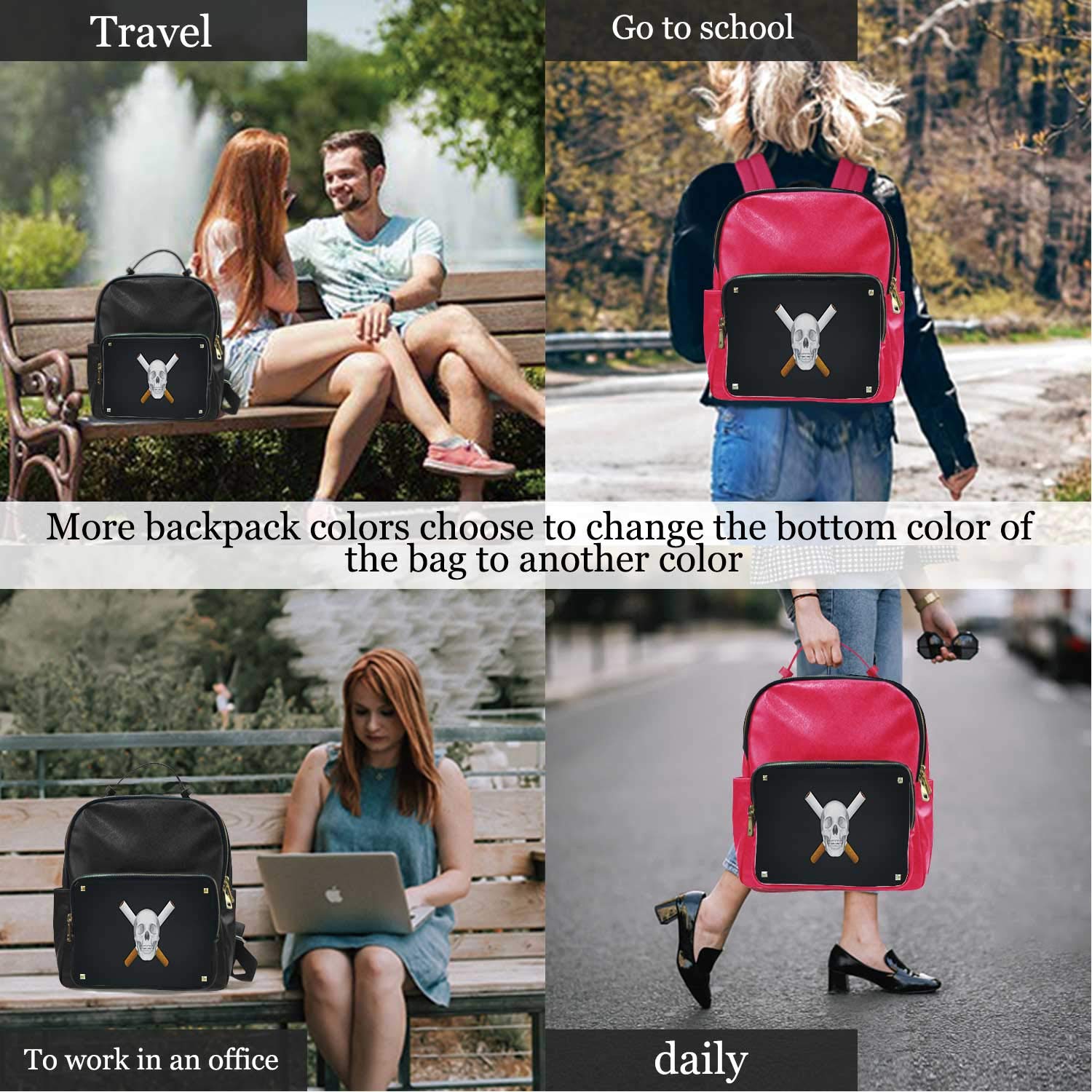 AH No Smoking Sign Isolated,Leather boy Bag 3D Rendering underseat Carry on Luggage 15IN