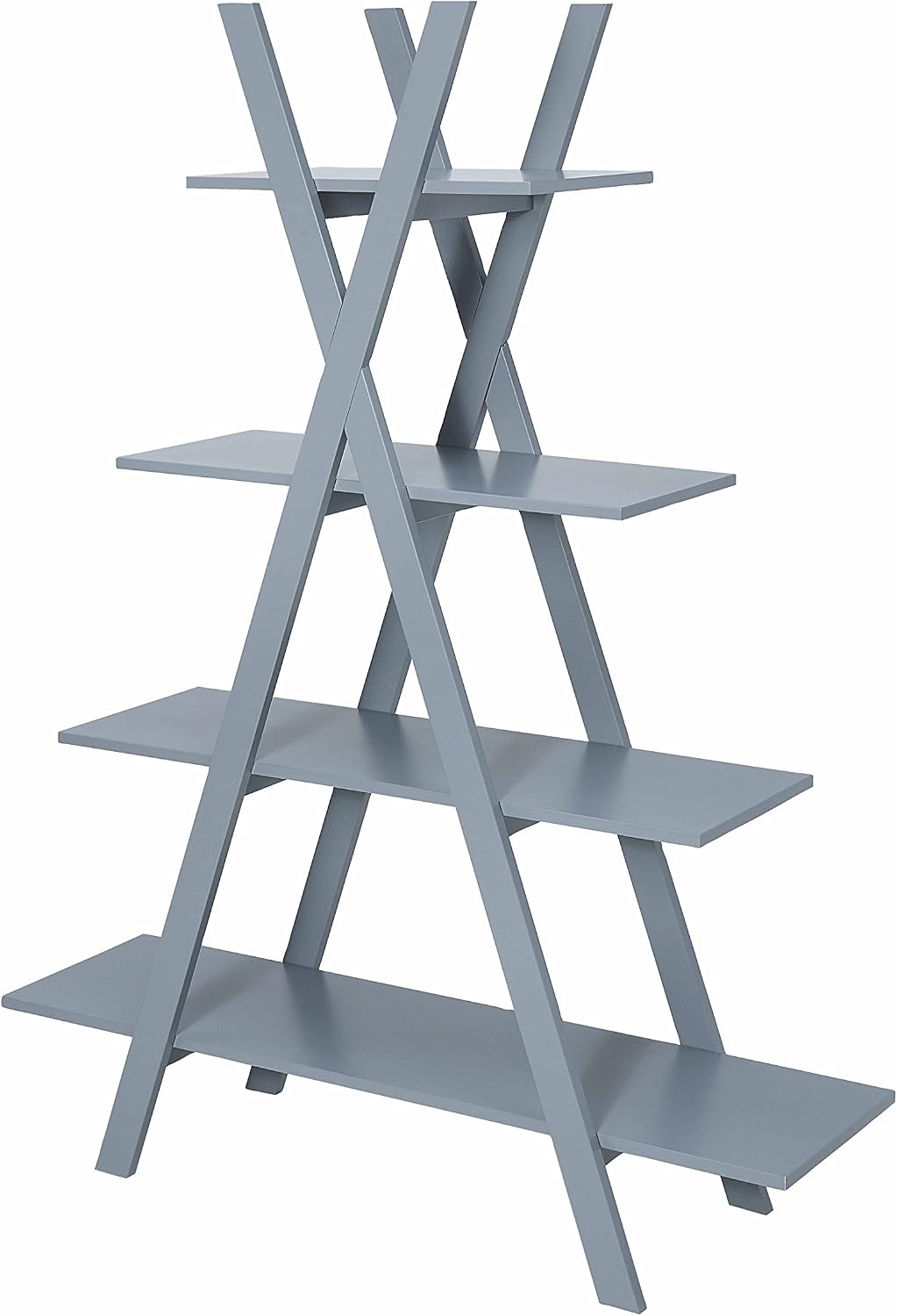 Convenience Concepts Oxford "A" Frame Bookshelf, Gray