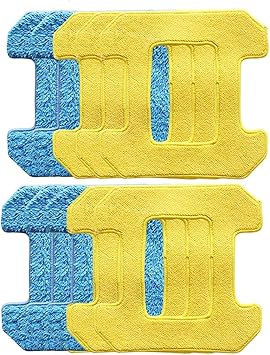 10pcs Rubbing Mop Pads Compatible with Hobot 298 Window Cleaning Accessories Rag Premium Microfiber Material Wet Cleaning+Dry