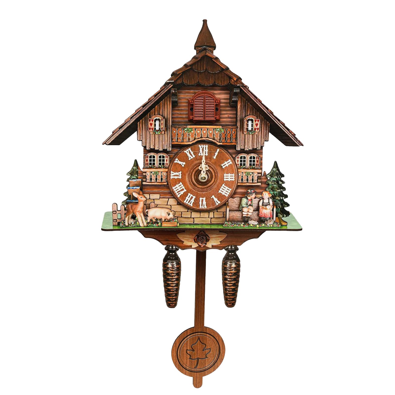 Reloj de pared de cuco decorativo para crear un ambiente rústico en el salón