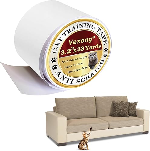 Paquete de 12 protectores de muebles grandes de 17.5 x 13 pulgadas, protectores de muebles de gatos y mascotas, cinta antiarañazos para gatos,