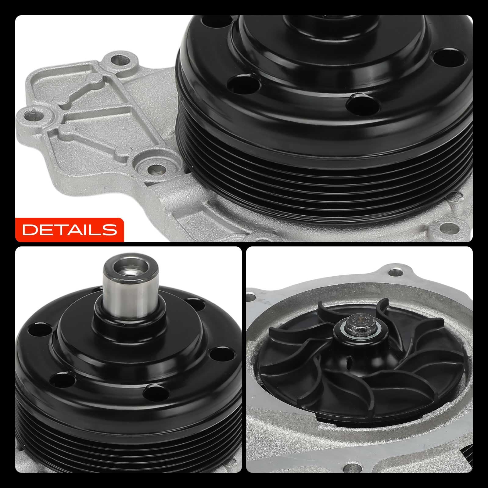 Frankberg Bomba de agua/bomba de refrigerante con junta 6512002101 | Compatible con: Caja Sprinter 5-T B906, Caja Sprinter 3-T B906, Sprinter 46-T Caja B906