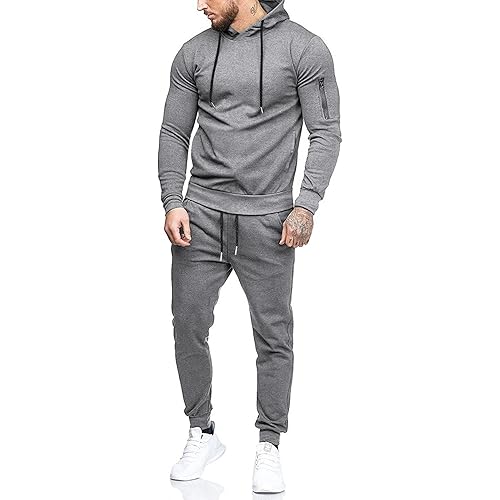 COOFANDY Men's Tracksuit 2 Piece Hooded Athletic Sweatsuits Casual Running Jogging Sport Suit Sets