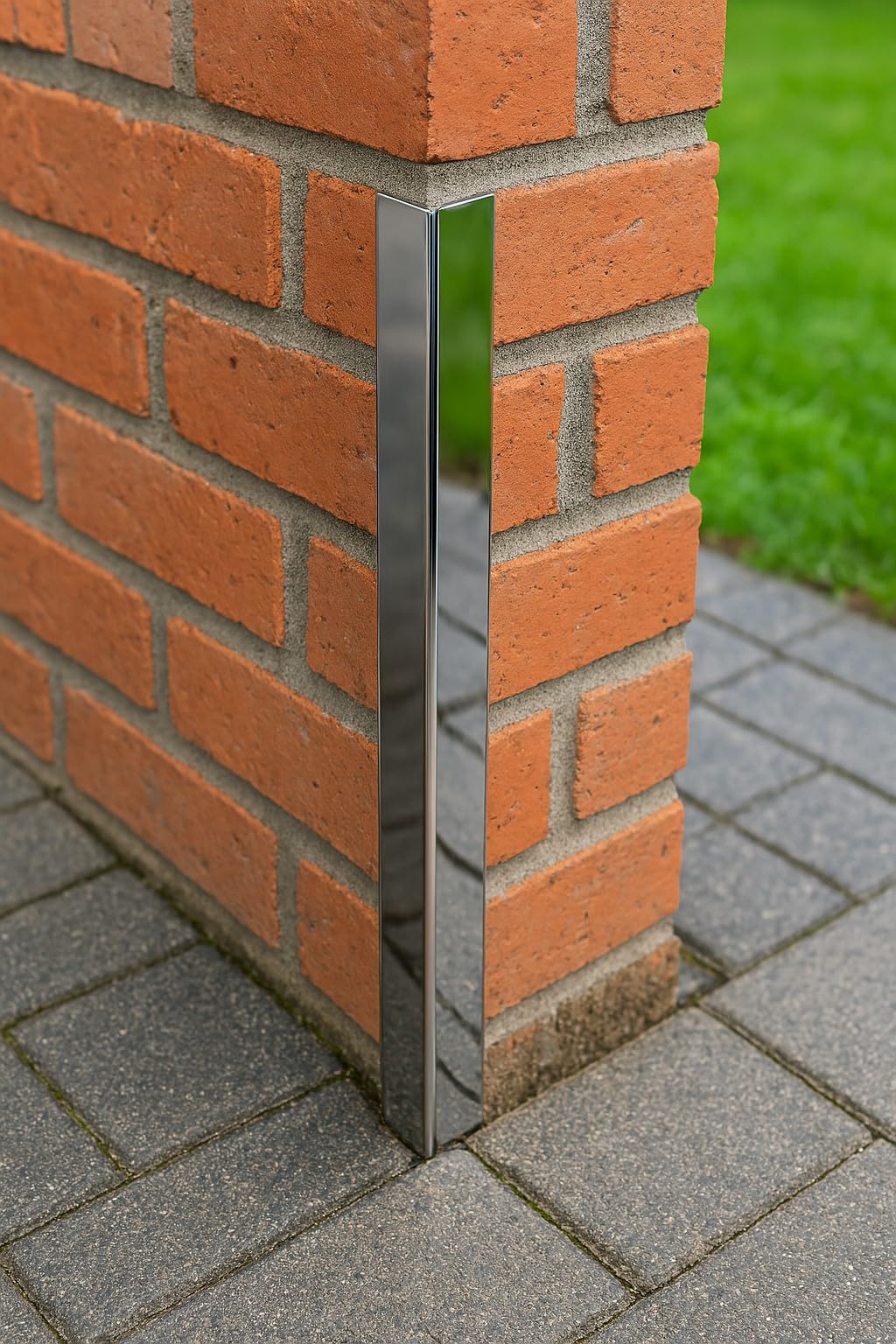 Stainless Steel Chrome/Mirror Polished Angle, Corner trims and protectors. Equal & unequal - 40mm x 30mm 1000mm Long - 1 Pack (Mirror Pol)