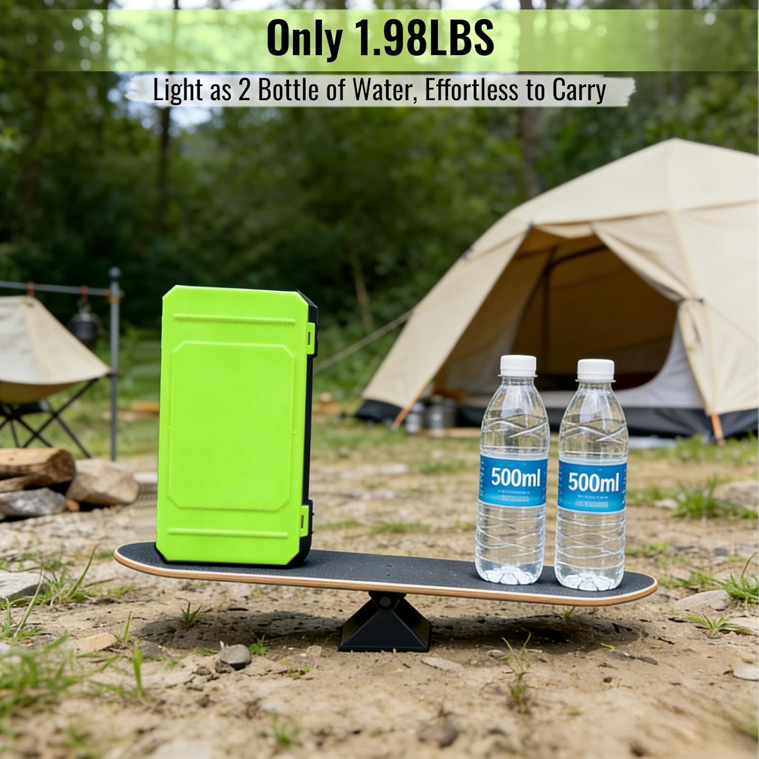 Portable Badminton Net Kit for Backyard – 60-Second Tool-Free Setup, Freestanding 5FT Net, 1.98 lbs, Built-in Storage Box, Kids & Family Outdoor Games – Beach, Park, Driveway, Indoor (Green)