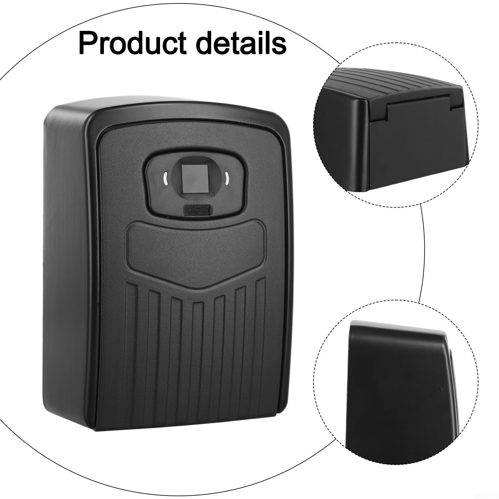 Caja de llaves inteligente con aplicación Tuya y Finrprint Securi, soporte para llaves al aire libre para el hogar y la oficina, resistente al agua, acceso seguro para llaves