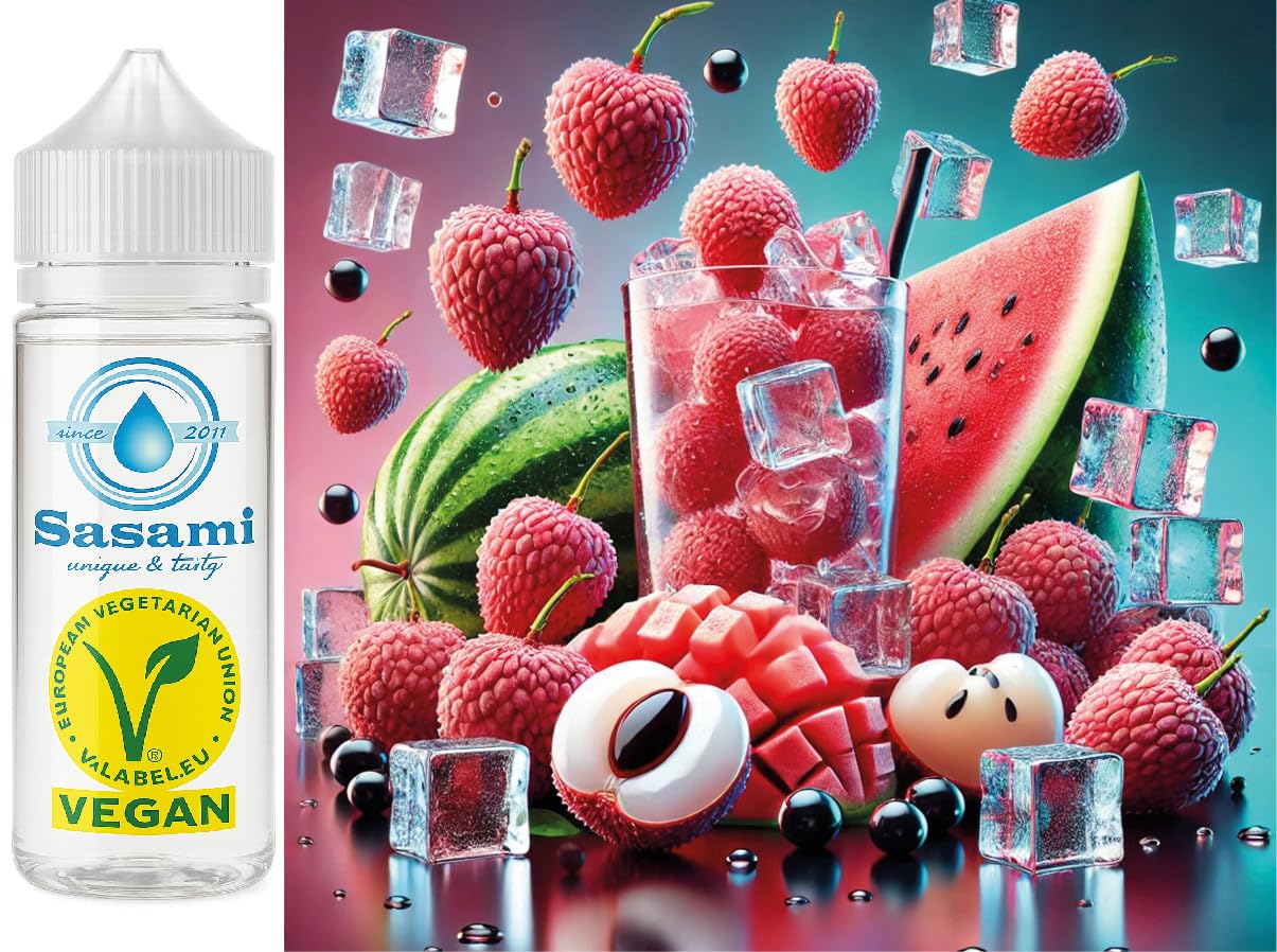 Lychee Watermelon Breeze - lichi sandía Ice aroma concentrado - Vegano - Sasami - 100ml