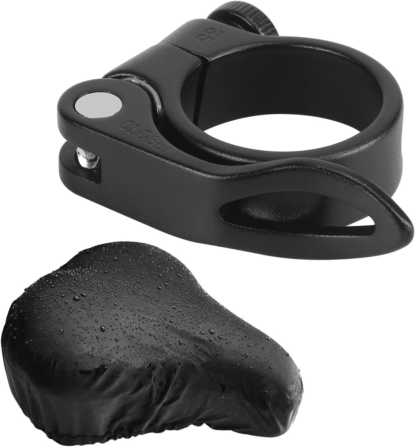 CHALA Bicycle Seatpost Clamp,34.9mm Aluminium Alloy Quick Release Seat