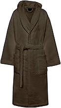 Mars Terry Hooded Bathrobe for Men Women, 100% Super Soft Cotton, 420 g, Home, Pool, Gym, Chestnut, 52-54 XL EU