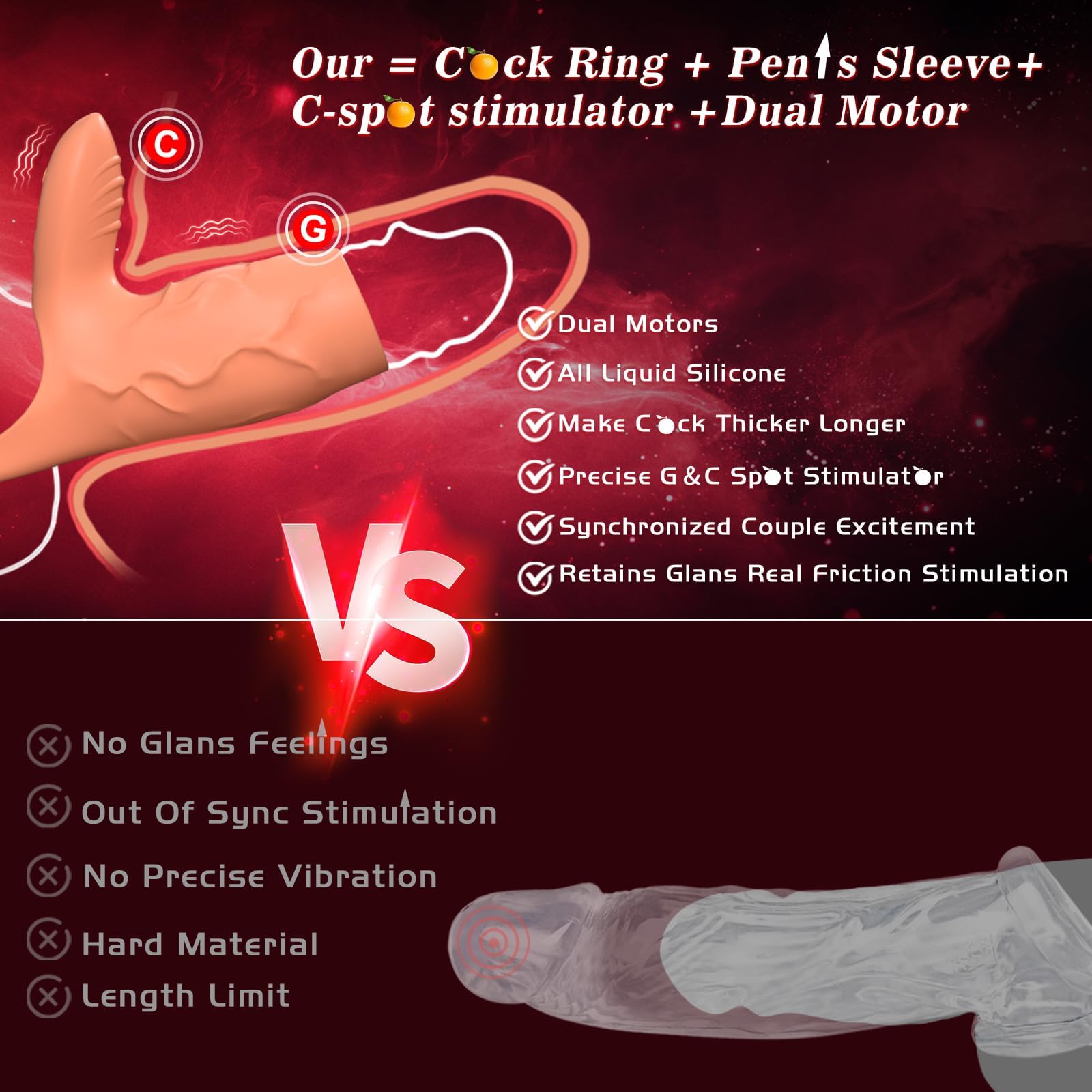 Anillo Vibrador Juguetes Eróticos Para hombre Sexuales - Funda Pene Vibradorador Hombre Juguetes, Brinquedos Sexuais Para Casais, Anillo Pene 10X Vibrador Hombre Juguetes Sexuales Masaje