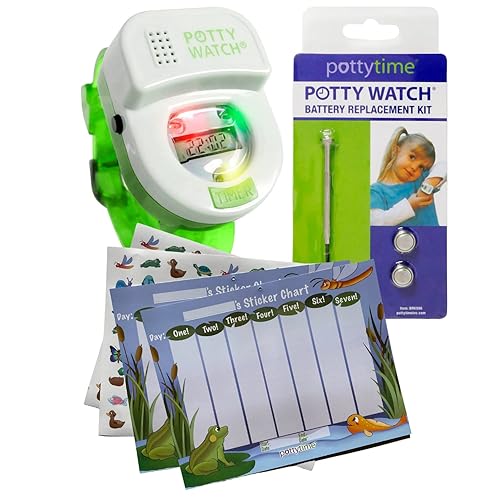 Potty Time: El reloj original para ir al baño, resistente al agua, ayuda para entrenamiento en el inodoro, garantía (30, 60, 90 minutos,