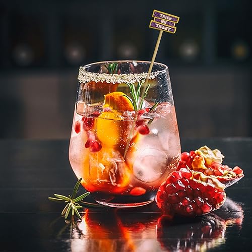 Miniatura 6 de 160 palillos de cóctel decorativos de Halloween, palillos de dientes de Halloween para aperitivos, palillos de dientes de frutas de madera,