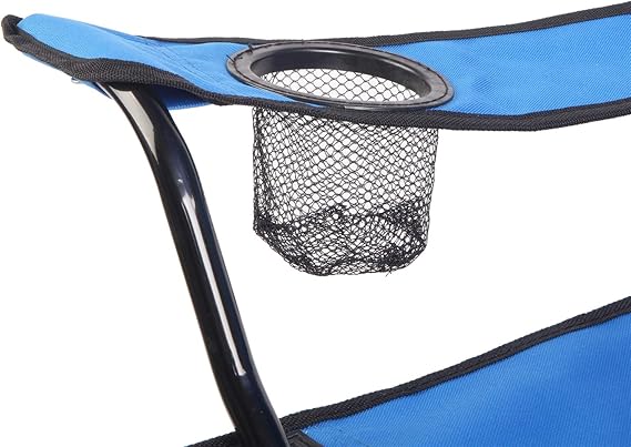 Double Portable Folding Camping Chair w/Mini Table, Removable Umbrella, Cooler Bag, Adult Beach Chair for Outdoor Patio Garden Picnic Camp Fishing Boating