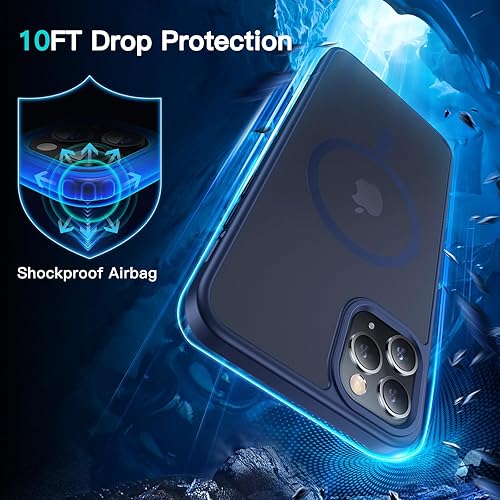 Miniatura 10 de Funda magnética fuerte para iPhone 11 Pro, compatible con MagSafe, funda protectora a prueba de golpes para iPhone 11 Pro de 5.8 pulgadas (rosa)