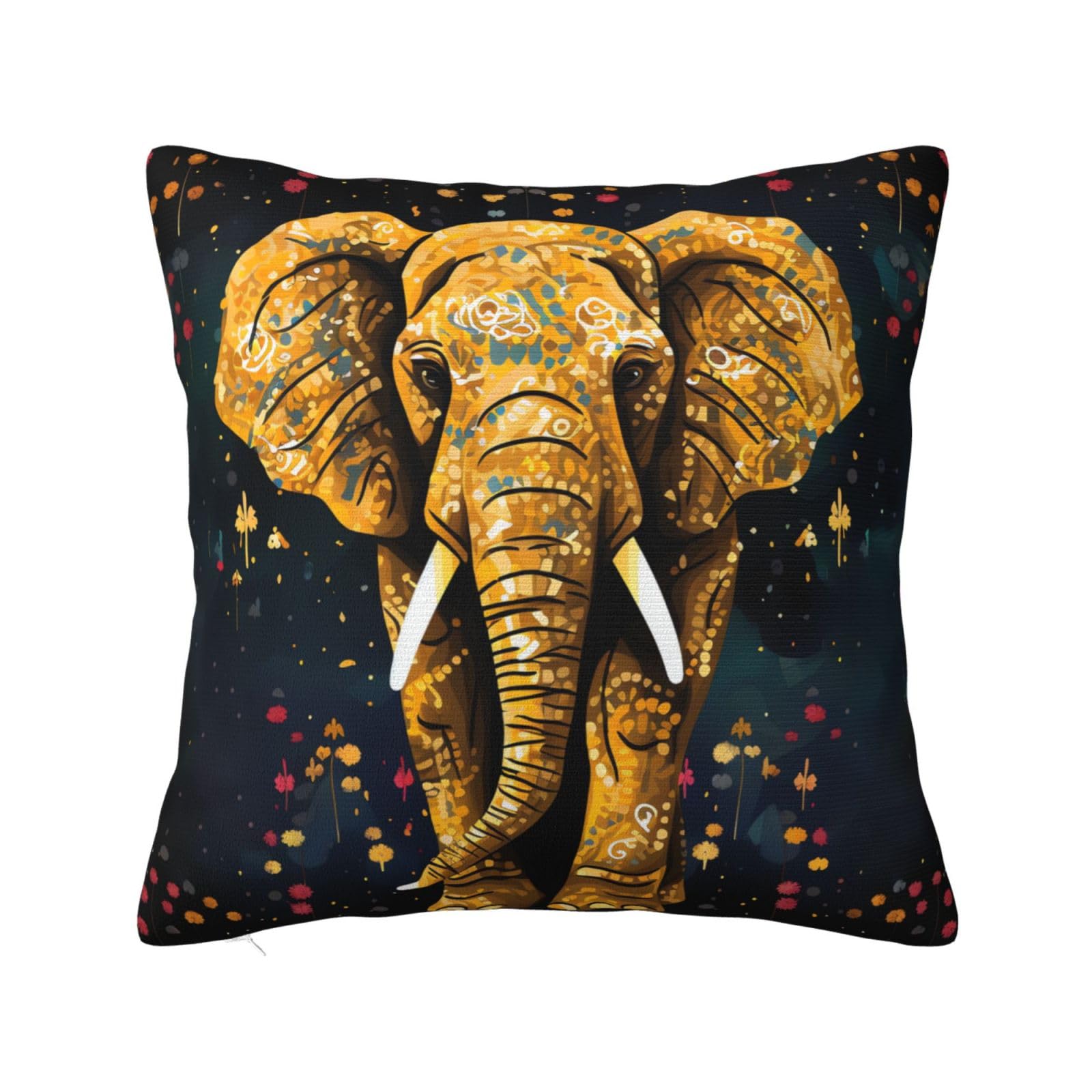 Amazon.com: Dwrepo Abstract Elephant Print Decorative Throw