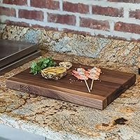 Vista 9 de John Boos Block BBQBD Tabla para picar reversible, madera de arce, veta visible, con ranura para líquidos, Walnut