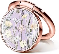 Vista 13 de GVIEWIN Soporte de anillo para teléfono celular con purpurina, soporte metálico con agarre, rotación de 360°, compatible con iPhone 17/16/15/14/Pro