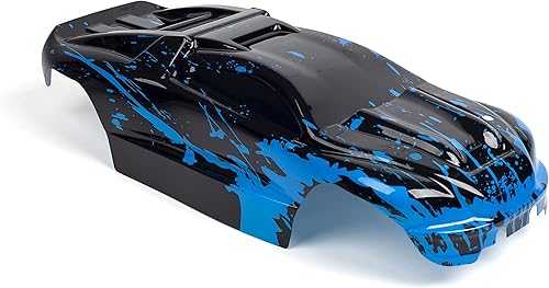 Miniatura 4 de Cuerpo personalizado azul fangoso sobre negro estilo compatible para E-Revo escala 110 RC coche o camión (camión no incluido) ER-BB-01