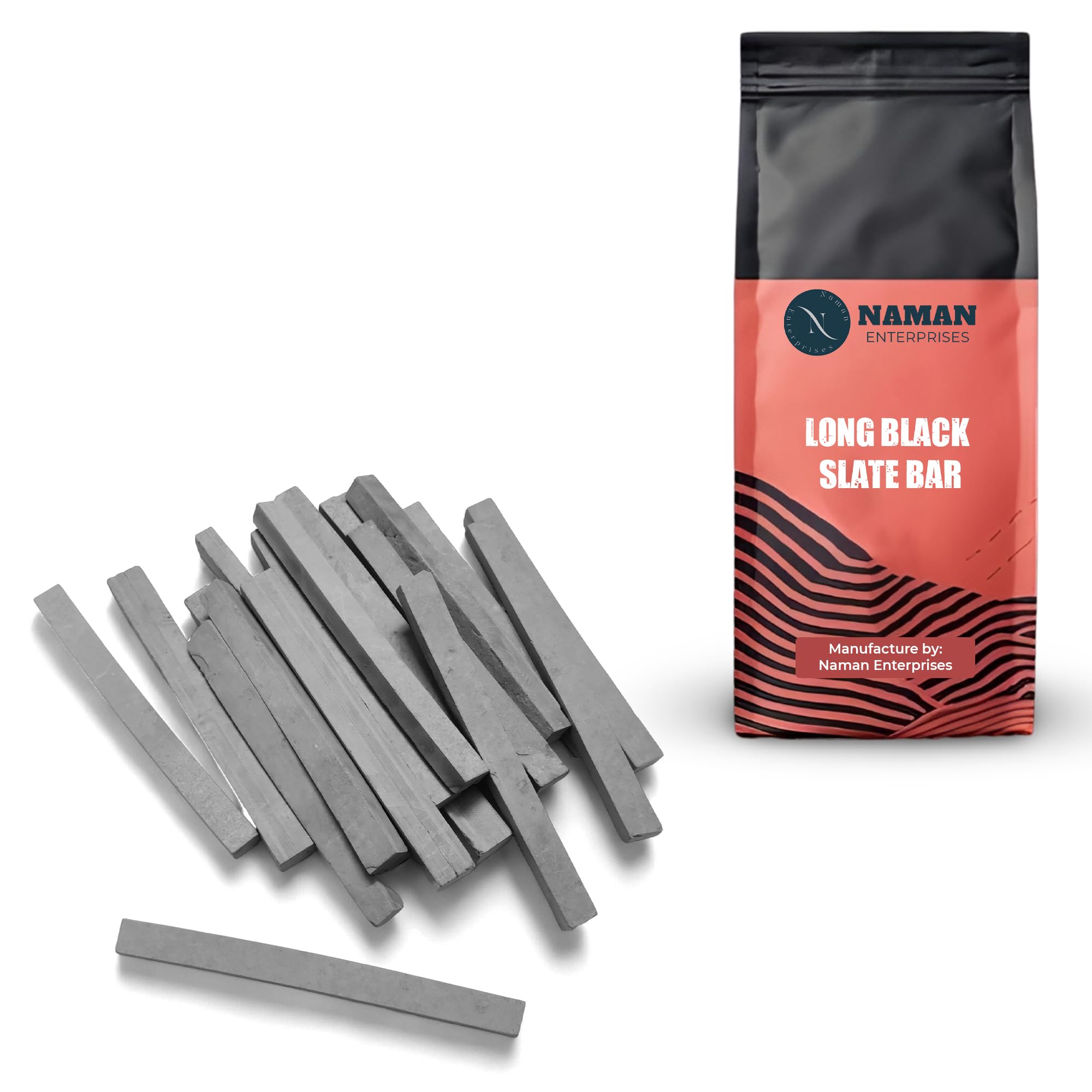 Slate pencil Black long slate bar 1KG box