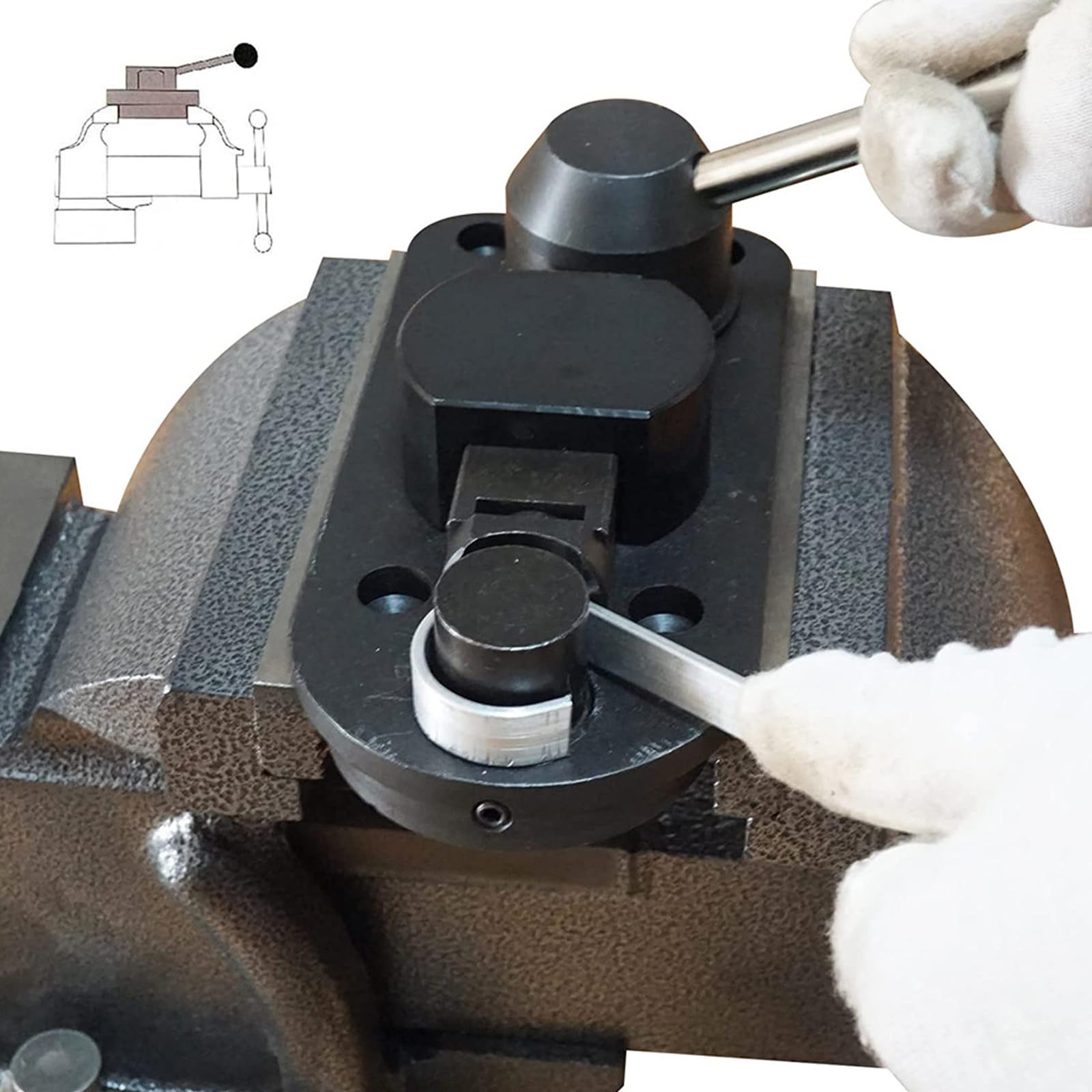Benutzerfreundliche Schmuck-Ringe, Biegeringe, die Maschine für Anfänger und Experten, kompaktes Design mit sicherem Griff, tragbares Schmuck-Bastelwerkzeug